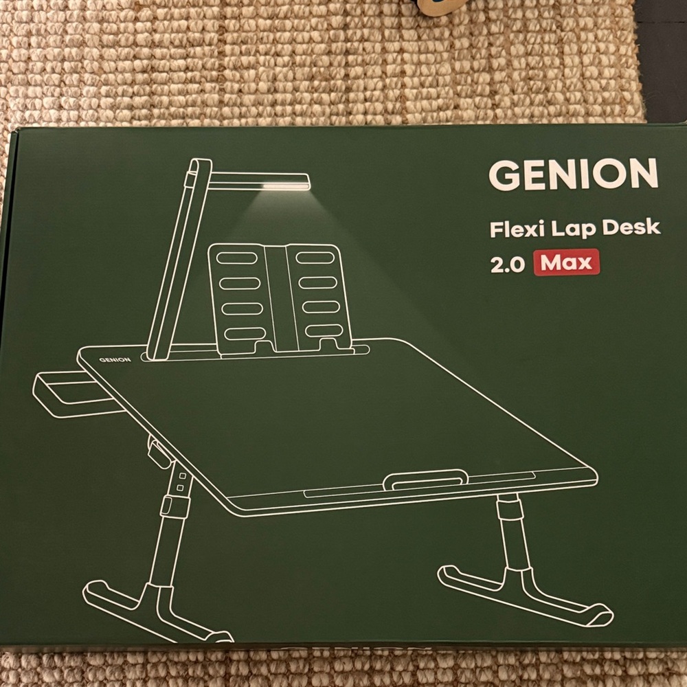 GENION Flexi Lap Desk 2.0 Max - Dark Green- Unopedem